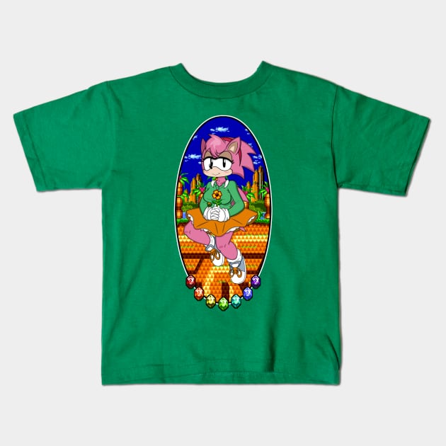 Palmtree Panic Kids T-Shirt by miqwib